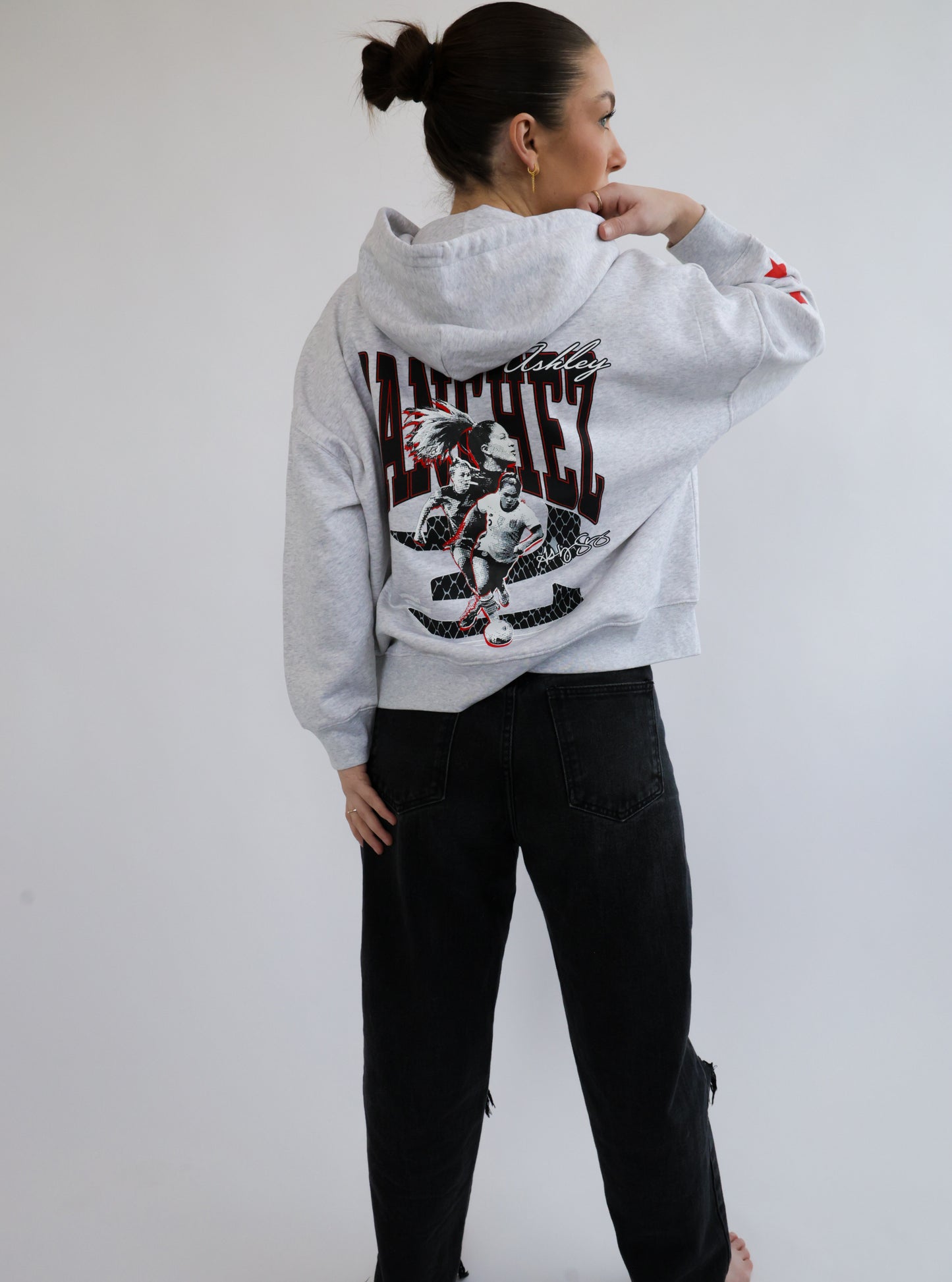 Ashley Sanchez Zipped Crop Hoodie